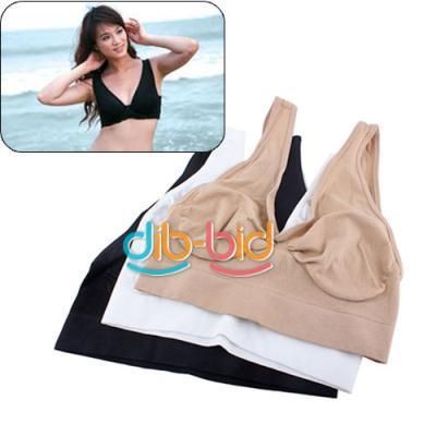 1PCS NEW Lady Shear Seamless Leisure Yoga Vest Sports Bra Tops  