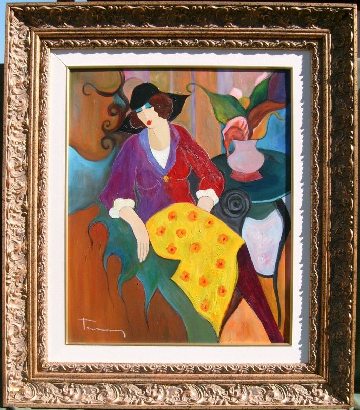 ITZCHAK TARKAY, original oil painting on canvas  