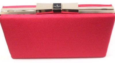   KATE SPADE Samira Cabaret Pink Snapdragon Evening Clutch Shoulder Bag