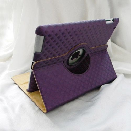 The new ipad 3 3rd Gen /iPad 2 360° Rotating PU Leather case Smart 