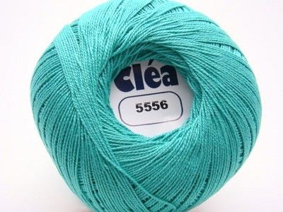 TEAL COTTON YARN #10 CROCHET THREAD 1094 YDS CLEA NEW  