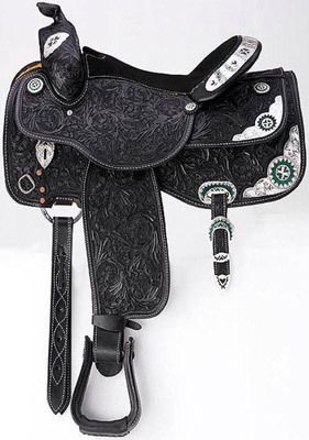 Handmade Western Leather Show Saddle  