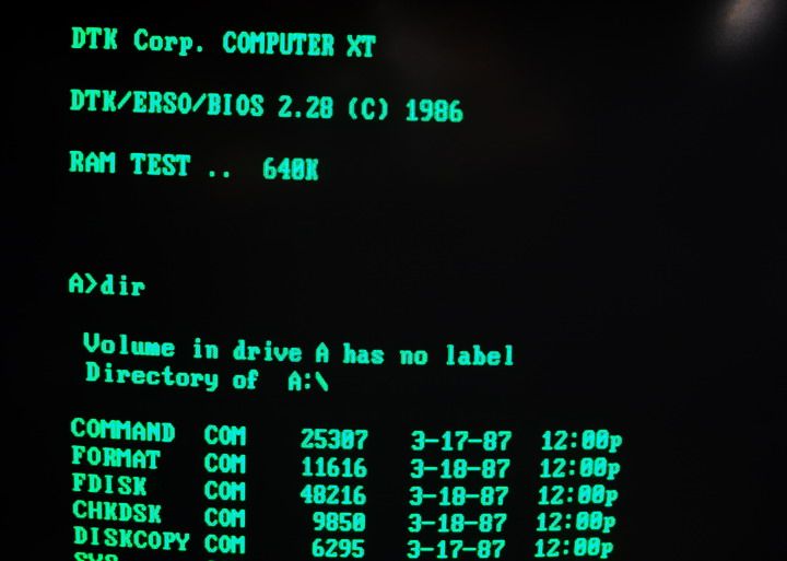 Vintage* IBM XT Clone PC   8088 CPU & 2 FDD   Works  