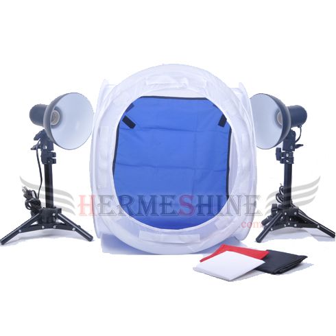 16 Photo Softbox Table Top Light Lighting Cube Kit  