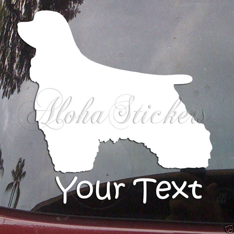 COCKER SPANIEL DOG Vinyl Decal Car Window Sticker B114  