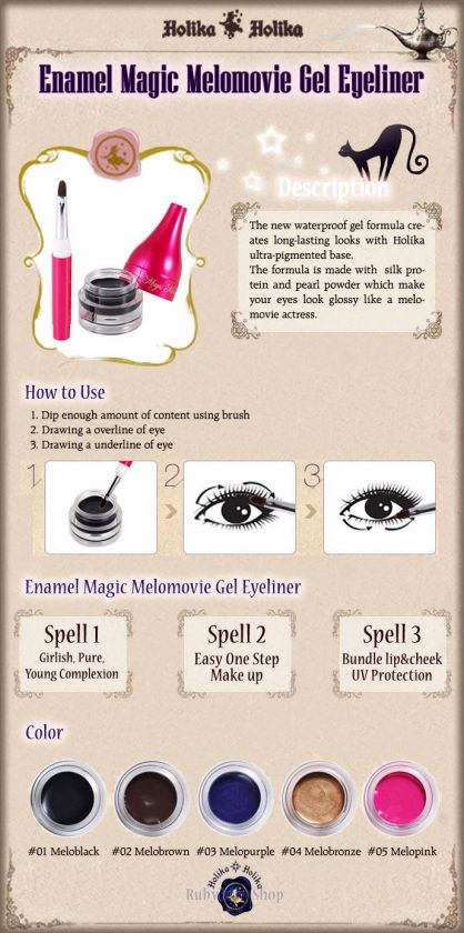 Holika Holika] Enamel Magic Melomovie Gel Eyeliner  