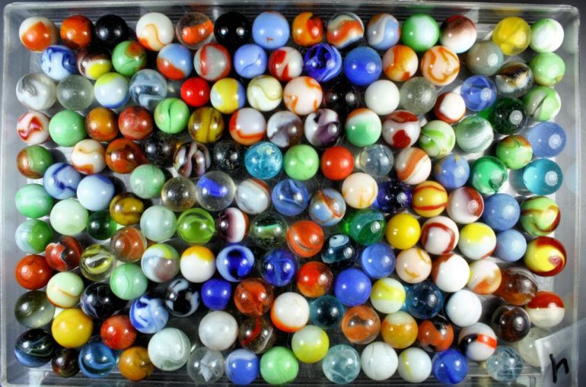 LOT sh VINTAGE ESTATE MARBLES most agates   all photographed   FREE 