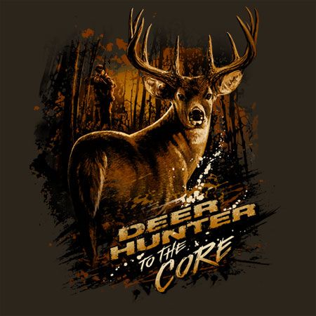 Hunting T shirt NEW Buckwear Deer Hunter to the core  