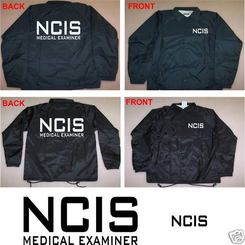 NCIS MEDICAL EXAMINER JACKET WINDBREAKER BLACK OR NAVY  