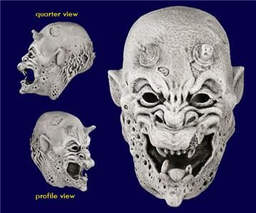 Gargoyle Halloween Costume Latex Mask   Hand Painted  