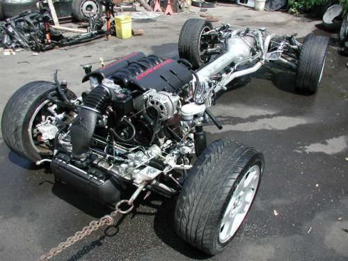 1998 Corvette C5 Rolling Drivetrain Chassis LS1 Engine 95k Automatic 