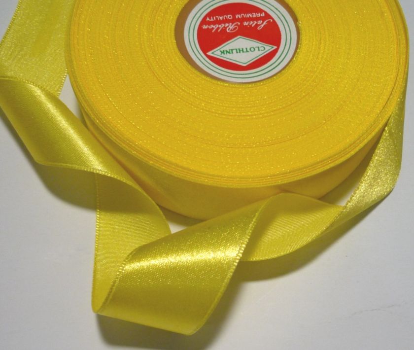 30 Col Satin Ribbon SingleFaced 8yd 3/4 19mm UPick SE8  