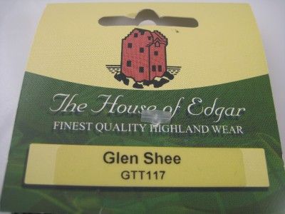 NEW $120 EDGAR OF SCOTLAND HOUNDSTOOTH TWEED TIE 3.75  