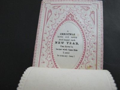 ANTIQUE VICTORIAN PRINTED ENVELOPE PERFUM GREETING CARD  