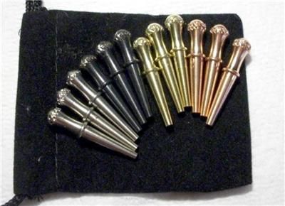 Cribbage Pegs 12 Irish Crown Top 4 Diff. Metals 1/8  