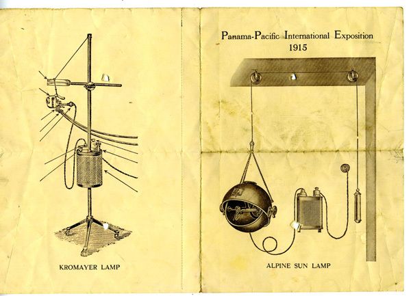 1915 Brochure Alpine Sun Lamp PPIE Worlds Fair SF CA  