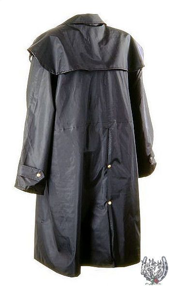 Australian Duster Style Rain Slicker (Brown   Size Large)  