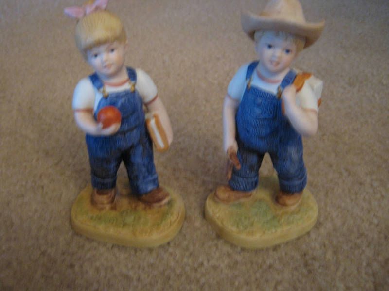 1985 “DENIM DAYS” DANNY & DEBBY FIGURINES BY HOMCO  