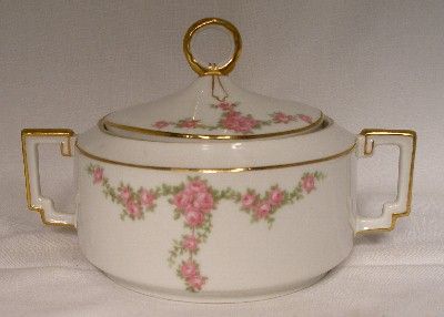 HEINRICH & Co.china ROSALINDA Sugar Bowl Imperial Shape  