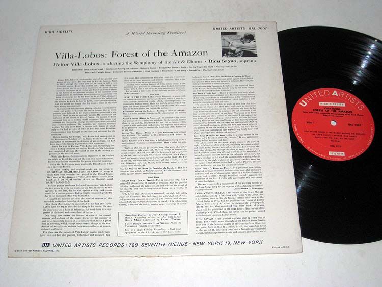 VILLA LOBOS Forest Of The e UNITED ARTISTS  