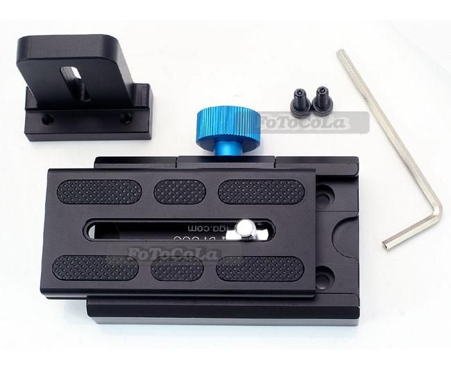 Quick release base plate for DSLR rail rod follow focus  