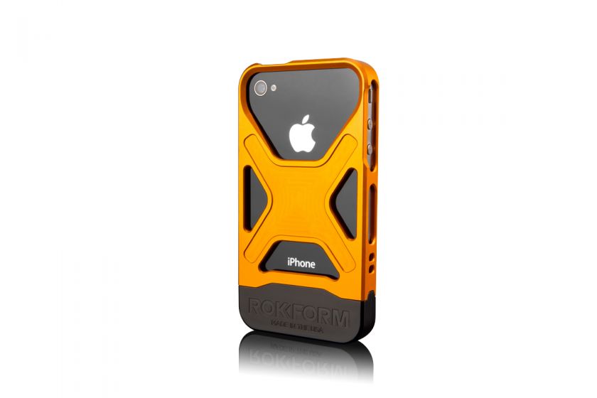 Rokform iPhone 4 & 4S Case Rokbed Fuzion Cover Orange 817667010651 
