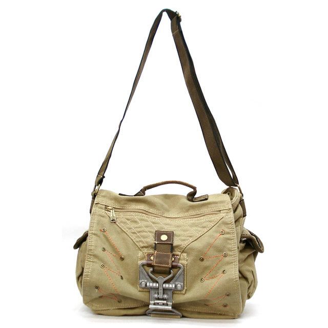   Military Shoulder Messenger Canvas Bag European School Bag Hobo 9025