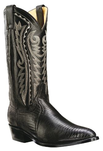 Dan Post Genuine Lizard Mens Western Cowboy Boots Black DP2350R Size 