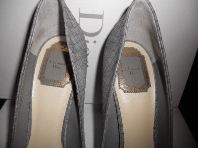 Christian Dior MISS DIOR PYTHON Classic Pumps Shoes Heels Grey 41 EU 