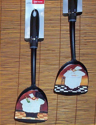 Fat Chef Wall Decor Utensils Bistro Waiter Kitchen New  