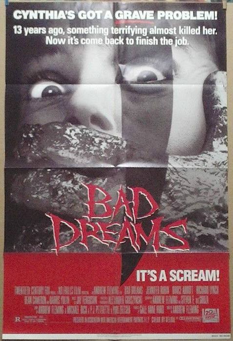 Bad Dreams horror original movie poster 88  