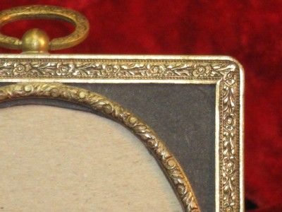 ANTIQUE FRENCH ORMOLU PHOTO PICTURE FRAME Brass, Bronze Table Hanging 