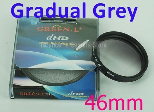 Green.L 46mm 46 mm M46 Gradual Grey ND4 GC Filter New  