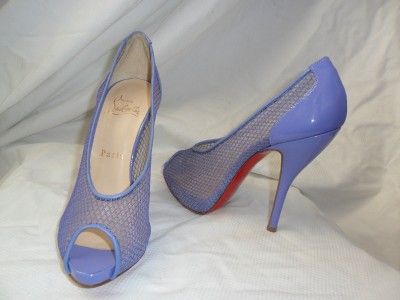 NIB Christian Louboutin lilac fishnet FETILO 35 5  