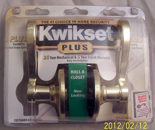 Kwikset LIDO PLUS LEVER 2 Right & 1 Left Pass; 1 Left Privacy; 1 