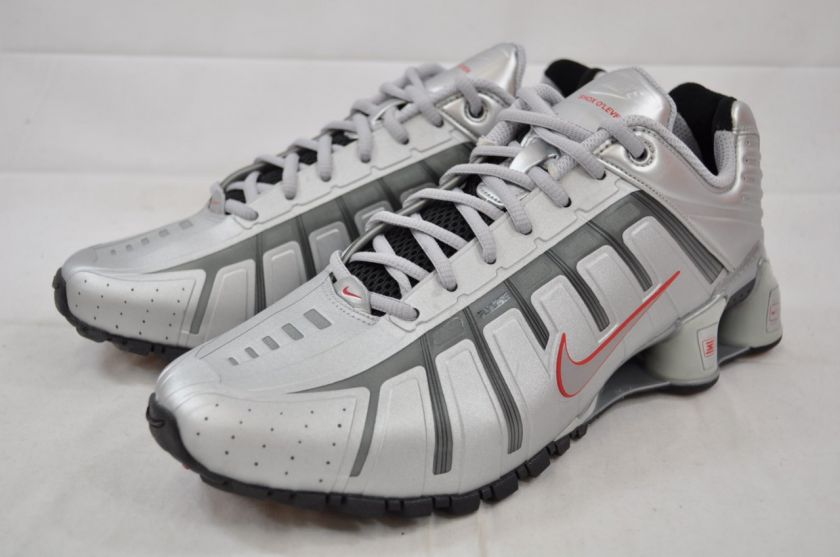 NIKE SHOX OLEVEN 429869 002 METALLIC PEWTER VARSITY RED BLACK 2011 