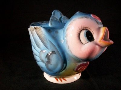 RARE VINTAGE 1950s GEO Z LEFTON 438 BLUEBIRD BIRD TEAPOT COFFEE POT 