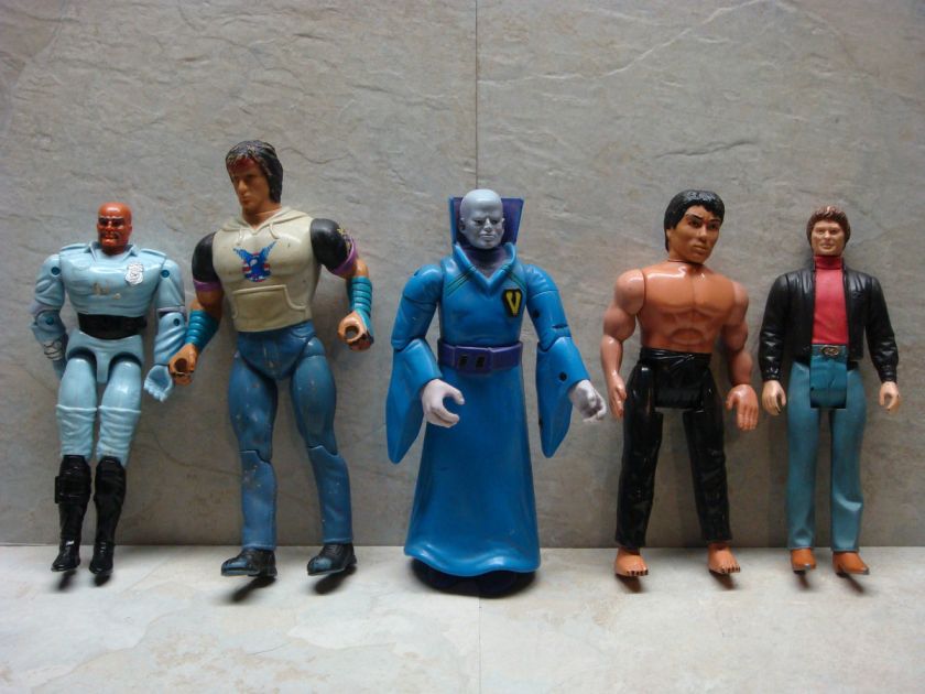   1980s Action Figures Lot 1985 Rambo 1986 Karate Kid & more  