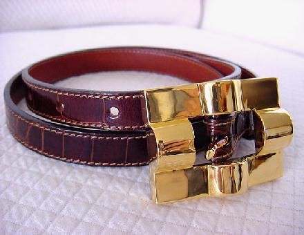 BARRY KIESELSTEIN CORD Gorgeous Alligator Belt  