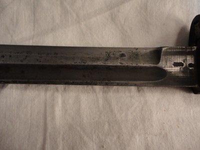   WWII Era Norwegian M 1894 Krag Bayonet w/ Sheath NICE  