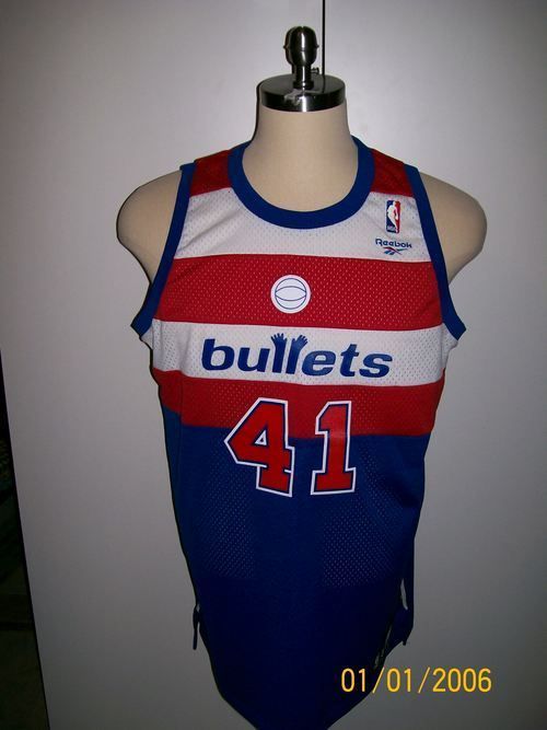 WES UNSELD SIGNED WASHINGTON BULLETS JERSEY HOF88  