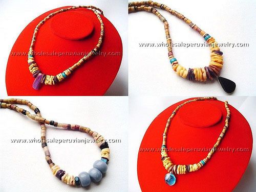 11 PRETTY SHAKIRA NECKLACES PERUVIAN JEWELRY WHOLESALE  