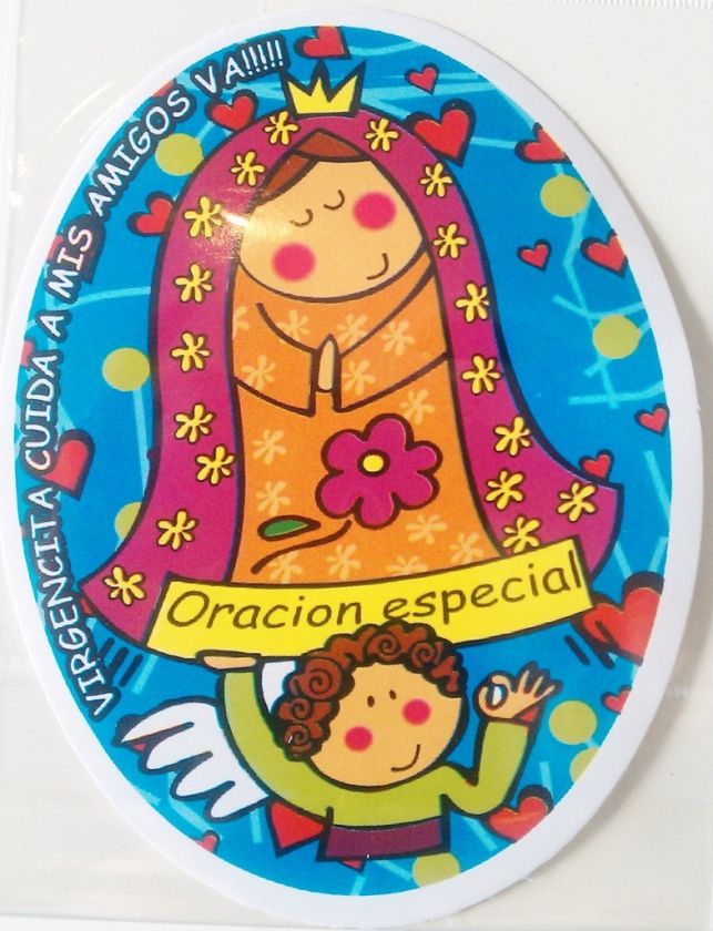 Sticker VIRGENCITA Plis CUIDA A MIS AMIGOS VA  