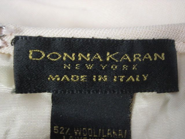 DONNA KARAN Peach Wool Straight Pencil Skirt Sz 10  