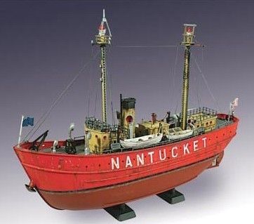   Nantucket Light Ship 1/95 Scale Model Kit 17 1/4 Length Hull  