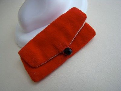 Barbie Doll Vintage Red Flare Purse only velvet 1960  