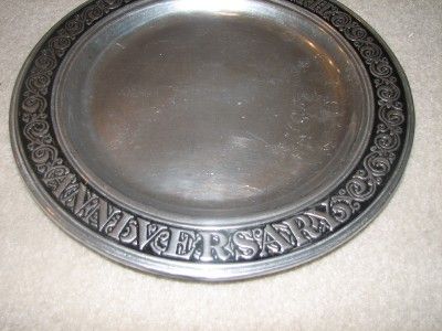 Vtg RWP Pewter WILTON COLUMBIA PA USA 25th Anniversary  