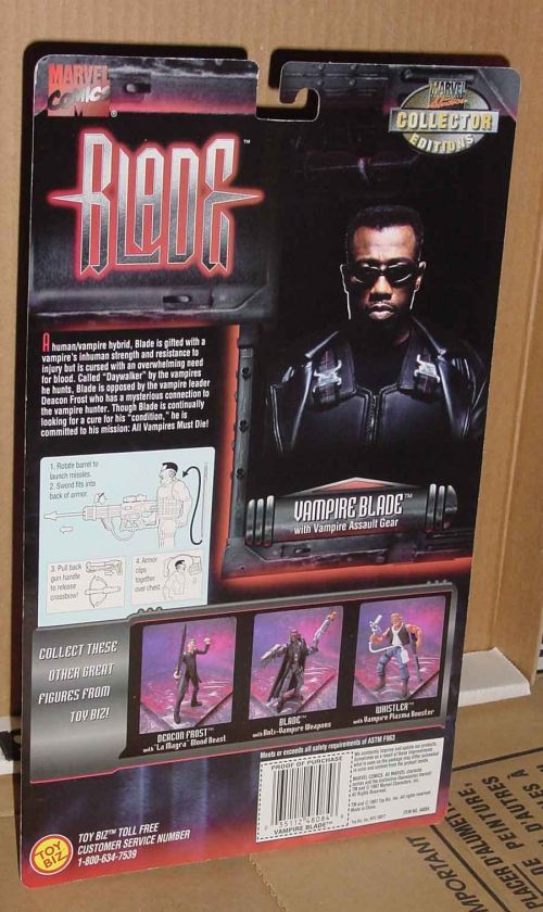 BLADE VAMPIRE DEACON FROST WHISTLER TOY BIZ SNIPES  