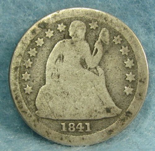 1841 O SEATED LIBERTY DIME CIRCULATED #6422  