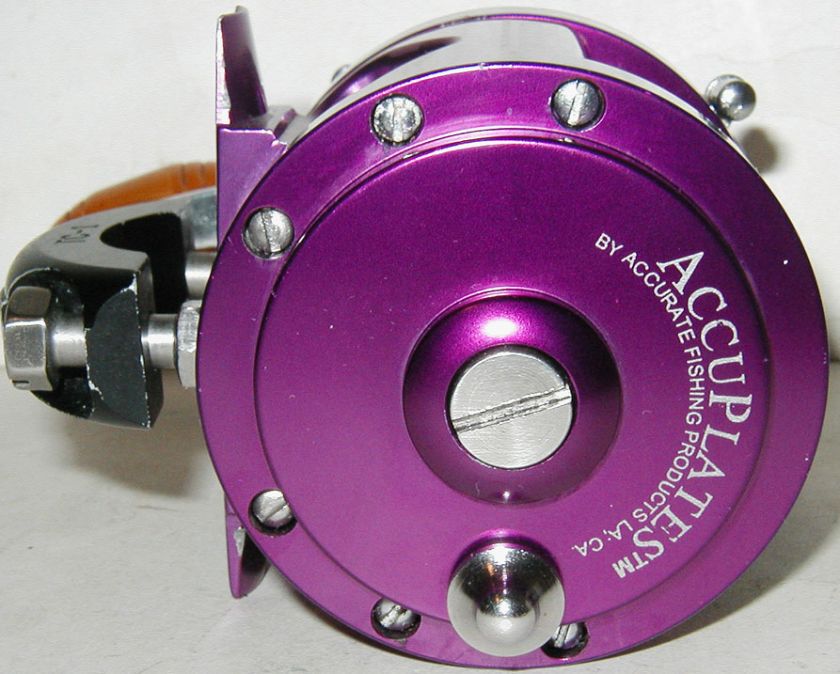 RARE PURPLE Accurate 146 SQUIDDER Conversion REEL~NICE  